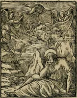 Picture 62 of 95 from Icones historicae Novi Testamenti, carminibus latinis et gallicis illustratae, in quibus exponitur historia in singulis exhibita figuris = Figures historiques du Nouveau Testament, accompagnées de quadrains en latin et en françois, qui exposent l'histoire representée en chaque figure (1681), leaf 72