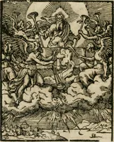 An illustration from Icones historicae Novi Testamenti, carminibus latinis et gallicis illustratae, in quibus exponitur historia in singulis exhibita figuris = Figures historiques du Nouveau Testament, accompagnées de quadrains en latin et en françois, qui exposent l'histoire representée en chaque figure (1681)