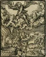 An illustration from Icones historicae Novi Testamenti, carminibus latinis et gallicis illustratae, in quibus exponitur historia in singulis exhibita figuris = Figures historiques du Nouveau Testament, accompagnées de quadrains en latin et en françois, qui exposent l'histoire representée en chaque figure (1681)