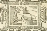 An illustration from Icones, id est, Verae imagines virorvm doctrina simvl et pietate illvstrivm, qvorvm praecipuè ministerio partim bonarum literarum studia sunt restituta, partim vera religio in variis orbis christiani regionibus, nostra patrúmque memoria fuit instaurata: additis eorundem vitae & operae descriptionibus, quibus adiectae sunt nonnullae picturae quas emblemata vocant (1580)