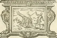 Picture 102 of 138 from Icones, id est, Verae imagines virorvm doctrina simvl et pietate illvstrivm, qvorvm praecipuè ministerio partim bonarum literarum studia sunt restituta, partim vera religio in variis orbis christiani regionibus, nostra patrúmque memoria fuit instaurata: additis eorundem vitae & operae descriptionibus, quibus adiectae sunt nonnullae picturae quas emblemata vocant (1580), leaf 284