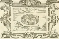 An illustration from Icones, id est, Verae imagines virorvm doctrina simvl et pietate illvstrivm, qvorvm praecipuè ministerio partim bonarum literarum studia sunt restituta, partim vera religio in variis orbis christiani regionibus, nostra patrúmque memoria fuit instaurata: additis eorundem vitae & operae descriptionibus, quibus adiectae sunt nonnullae picturae quas emblemata vocant (1580)