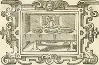 An illustration from Icones, id est, Verae imagines virorvm doctrina simvl et pietate illvstrivm, qvorvm praecipuè ministerio partim bonarum literarum studia sunt restituta, partim vera religio in variis orbis christiani regionibus, nostra patrúmque memoria fuit instaurata: additis eorundem vitae & operae descriptionibus, quibus adiectae sunt nonnullae picturae quas emblemata vocant (1580)