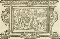 An illustration from Icones, id est, Verae imagines virorvm doctrina simvl et pietate illvstrivm, qvorvm praecipuè ministerio partim bonarum literarum studia sunt restituta, partim vera religio in variis orbis christiani regionibus, nostra patrúmque memoria fuit instaurata: additis eorundem vitae & operae descriptionibus, quibus adiectae sunt nonnullae picturae quas emblemata vocant (1580)