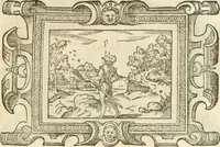 An illustration from Icones, id est, Verae imagines virorvm doctrina simvl et pietate illvstrivm, qvorvm praecipuè ministerio partim bonarum literarum studia sunt restituta, partim vera religio in variis orbis christiani regionibus, nostra patrúmque memoria fuit instaurata: additis eorundem vitae & operae descriptionibus, quibus adiectae sunt nonnullae picturae quas emblemata vocant (1580)