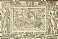 An illustration from Icones, id est, Verae imagines virorvm doctrina simvl et pietate illvstrivm, qvorvm praecipuè ministerio partim bonarum literarum studia sunt restituta, partim vera religio in variis orbis christiani regionibus, nostra patrúmque memoria fuit instaurata: additis eorundem vitae & operae descriptionibus, quibus adiectae sunt nonnullae picturae quas emblemata vocant (1580)