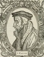 An illustration from Icones, id est, Verae imagines virorum doctrina simul et pietate illustrium, : quorum praecipuè ministerio partim bonarum literarum studia sunt restituta, partim vera religio in variis orbis Christiani regionibus, nostra patrúmque memoria fuit instaurata : additis eorundem vitae & operae descriptionibus, quibus adiectae sunt nonnullae picturae quas emblemata vocant. (1580)