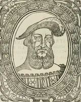 An illustration from Icones, id est, Verae imagines virorum doctrina simul et pietate illustrium, : quorum praecipuè ministerio partim bonarum literarum studia sunt restituta, partim vera religio in variis orbis Christiani regionibus, nostra patrúmque memoria fuit instaurata : additis eorundem vitae & operae descriptionibus, quibus adiectae sunt nonnullae picturae quas emblemata vocant. (1580)