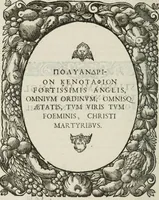 An illustration from Icones, id est, Verae imagines virorum doctrina simul et pietate illustrium, : quorum praecipuè ministerio partim bonarum literarum studia sunt restituta, partim vera religio in variis orbis Christiani regionibus, nostra patrúmque memoria fuit instaurata : additis eorundem vitae & operae descriptionibus, quibus adiectae sunt nonnullae picturae quas emblemata vocant. (1580)
