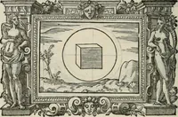 An illustration from Icones, id est, Verae imagines virorum doctrina simul et pietate illustrium, : quorum praecipuè ministerio partim bonarum literarum studia sunt restituta, partim vera religio in variis orbis Christiani regionibus, nostra patrúmque memoria fuit instaurata : additis eorundem vitae & operae descriptionibus, quibus adiectae sunt nonnullae picturae quas emblemata vocant. (1580)