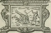 An illustration from Icones, id est, Verae imagines virorum doctrina simul et pietate illustrium, : quorum praecipuè ministerio partim bonarum literarum studia sunt restituta, partim vera religio in variis orbis Christiani regionibus, nostra patrúmque memoria fuit instaurata : additis eorundem vitae & operae descriptionibus, quibus adiectae sunt nonnullae picturae quas emblemata vocant. (1580)