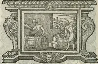 An illustration from Icones, id est, Verae imagines virorum doctrina simul et pietate illustrium, : quorum praecipuè ministerio partim bonarum literarum studia sunt restituta, partim vera religio in variis orbis Christiani regionibus, nostra patrúmque memoria fuit instaurata : additis eorundem vitae & operae descriptionibus, quibus adiectae sunt nonnullae picturae quas emblemata vocant. (1580)