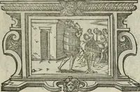 An illustration from Icones, id est, Verae imagines virorum doctrina simul et pietate illustrium, : quorum praecipuè ministerio partim bonarum literarum studia sunt restituta, partim vera religio in variis orbis Christiani regionibus, nostra patrúmque memoria fuit instaurata : additis eorundem vitae & operae descriptionibus, quibus adiectae sunt nonnullae picturae quas emblemata vocant. (1580)