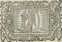 An illustration from Icones, id est, Verae imagines virorum doctrina simul et pietate illustrium, : quorum praecipuè ministerio partim bonarum literarum studia sunt restituta, partim vera religio in variis orbis Christiani regionibus, nostra patrúmque memoria fuit instaurata : additis eorundem vitae & operae descriptionibus, quibus adiectae sunt nonnullae picturae quas emblemata vocant. (1580)