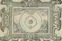 An illustration from Icones, id est, Verae imagines virorum doctrina simul et pietate illustrium, : quorum praecipuè ministerio partim bonarum literarum studia sunt restituta, partim vera religio in variis orbis Christiani regionibus, nostra patrúmque memoria fuit instaurata : additis eorundem vitae & operae descriptionibus, quibus adiectae sunt nonnullae picturae quas emblemata vocant. (1580)