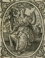 An illustration from Icones, id est, Verae imagines virorum doctrina simul et pietate illustrium, : quorum praecipuè ministerio partim bonarum literarum studia sunt restituta, partim vera religio in variis orbis Christiani regionibus, nostra patrúmque memoria fuit instaurata : additis eorundem vitae & operae descriptionibus, quibus adiectae sunt nonnullae picturae quas emblemata vocant. (1580)