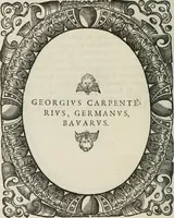 An illustration from Icones, id est, Verae imagines virorum doctrina simul et pietate illustrium, : quorum praecipuè ministerio partim bonarum literarum studia sunt restituta, partim vera religio in variis orbis Christiani regionibus, nostra patrúmque memoria fuit instaurata : additis eorundem vitae & operae descriptionibus, quibus adiectae sunt nonnullae picturae quas emblemata vocant. (1580)
