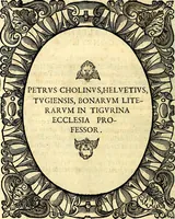 Picture 47 of 134 from Icones, id est verae imagines virorum doctrina simul et pietate illustrium, quorum praecipuè ministerio partim bonarum literarum studia sunt restituta, partim vera religio in variis orbis Christiani regionibus, nostra patrúmque memoria fuit instaurata: additis eorundem vitae & operae descriptionibus, quibus adiectae sunt nonnullae picturae quas emblemata vocant (1580), leaf 135