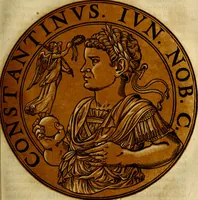 An illustration from Icones imperatorvm romanorvm, ex priscis numismatibus ad viuum delineatae, & breui narratione historicâ (1645)