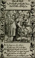An illustration from Icones mortis : sexaginta imaginibus, totidemq[ue] (1648)