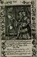 An illustration from Icones mortis : sexaginta imaginibus, totidemq[ue] (1648)