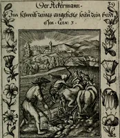 An illustration from Icones mortis : sexaginta imaginibus, totidemq[ue] (1648)
