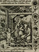 An illustration from Icones mortis : sexaginta imaginibus, totidemq[ue] (1648)