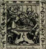 An illustration from Icones mortis : sexaginta imaginibus, totidemq[ue] (1648)