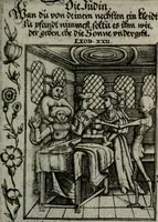 An illustration from Icones mortis : sexaginta imaginibus, totidemq[ue] (1648)