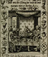 An illustration from Icones mortis : sexaginta imaginibus, totidemq[ue] (1648)