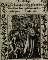 An illustration from Icones mortis : sexaginta imaginibus, totidemq[ue] (1648)