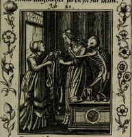 Picture 24 of 76 from Icones mortis : sexaginta imaginibus, totidemq[ue] (1648), leaf 62