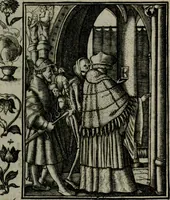 An illustration from Icones mortis : sexaginta imaginibus, totidemq[ue] (1648)