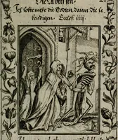 An illustration from Icones mortis : sexaginta imaginibus, totidemq[ue] (1648)