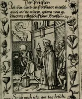 An illustration from Icones mortis : sexaginta imaginibus, totidemq[ue] (1648)