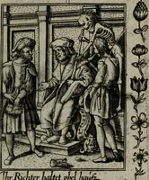 An illustration from Icones mortis : sexaginta imaginibus, totidemq[ue] (1648)