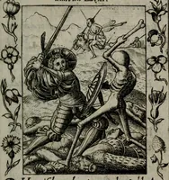 An illustration from Icones mortis : sexaginta imaginibus, totidemq[ue] (1648)