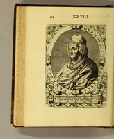 An illustration from Icones quinquaginta virorum illustrium doctrina & eruditione præstantium ad vivum effictæ, : cum eorum vitis (1597)
