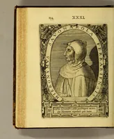 An illustration from Icones quinquaginta virorum illustrium doctrina & eruditione præstantium ad vivum effictæ, : cum eorum vitis (1597)