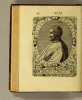 An illustration from Icones quinquaginta virorum illustrium doctrina & eruditione præstantium ad vivum effictæ, : cum eorum vitis (1597)