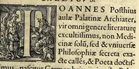 An illustration from Icones quinquaginta virorum illustrium doctrina & eruditione præstantium ad vivum effictæ, : cum eorum vitis (1597)