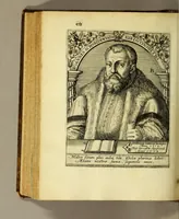 An illustration from Icones quinquaginta virorum illustrium doctrina & eruditione præstantium ad vivum effictæ, : cum eorum vitis (1597)