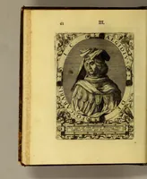 An illustration from Icones quinquaginta virorum illustrium doctrina & eruditione præstantium ad vivum effictæ, : cum eorum vitis (1597)