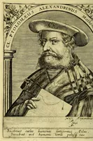 An illustration from Icones quinquaginta virorum illustrium doctrina & eruditione præstantium ad vivum effictæ, : cum eorum vitis (1597)
