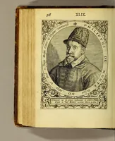 An illustration from Icones quinquaginta virorum illustrium doctrina & eruditione præstantium ad vivum effictæ, : cum eorum vitis (1597)
