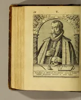 An illustration from Icones quinquaginta virorum illustrium doctrina & eruditione præstantium ad vivum effictæ, : cum eorum vitis (1597)