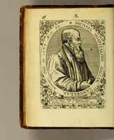 An illustration from Icones quinquaginta virorum illustrium doctrina & eruditione præstantium ad vivum effictæ, : cum eorum vitis (1597)