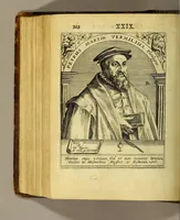 An illustration from Icones quinquaginta virorum illustrium doctrina & eruditione præstantium ad vivum effictæ, : cum eorum vitis (1597)
