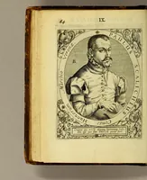 An illustration from Icones quinquaginta virorum illustrium doctrina & eruditione præstantium ad vivum effictæ, : cum eorum vitis (1597)
