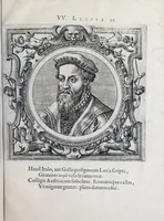 An illustration from Icones veterum aliquot, ac recentium medicorum, philosophorumque elegiolis suis editae (1574)